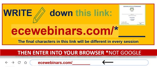 How to download certificates from recordings on early childhood investigations webinars