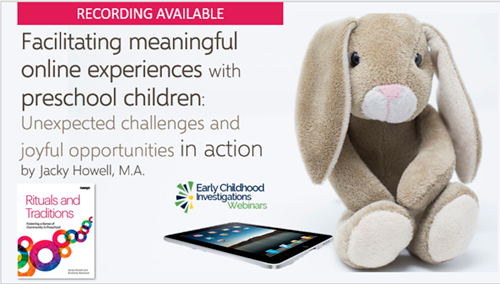 Facilitating online experiences for preschool children